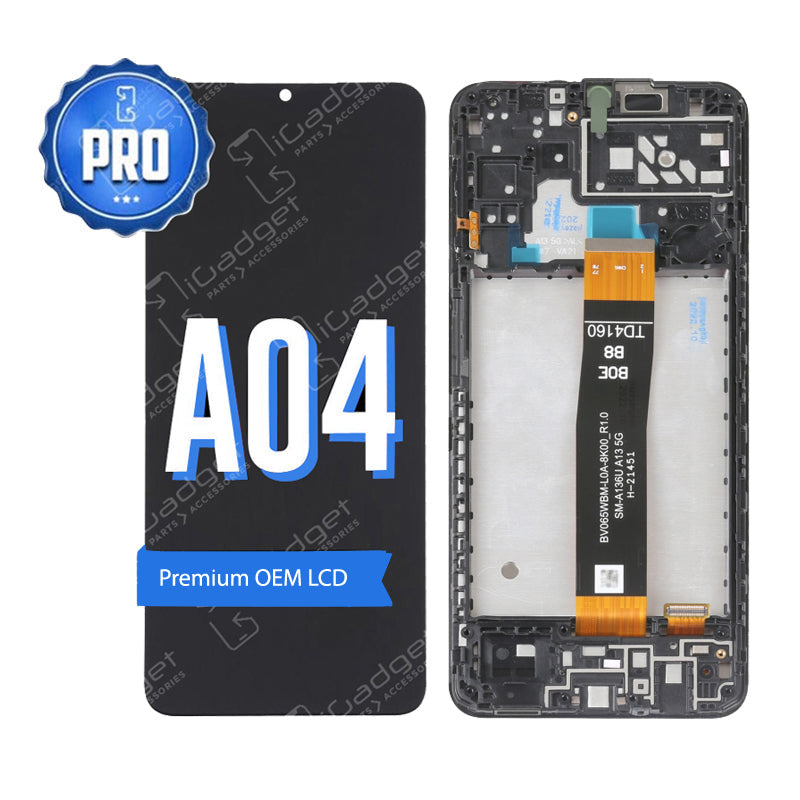 Screen Model A2004 Samsung A04 LCD and Digitiser Replacement with Middle Frame | OEM