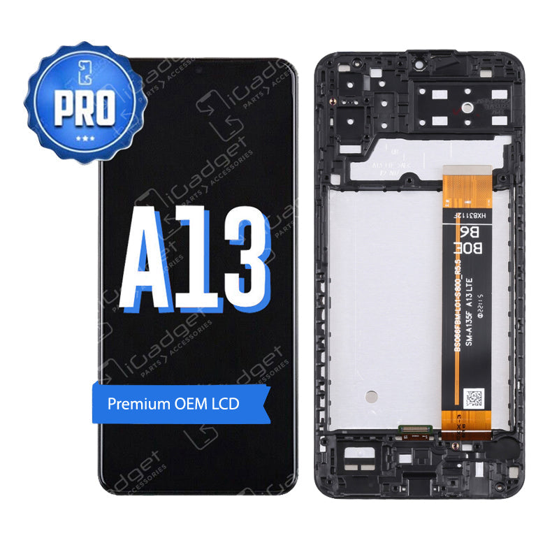 Samsung A13 LCD and Digitiser Replacement with Middle Frame | OEM