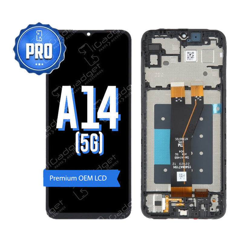 Samsung A14 5G LCD and Digitiser Replacement with Middle Frame (SM-A146P/U) | OEM