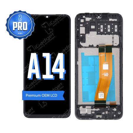 Samsung A14 LCD and Digitiser Replacement with Middle Frame | OEM (SM-A145P)