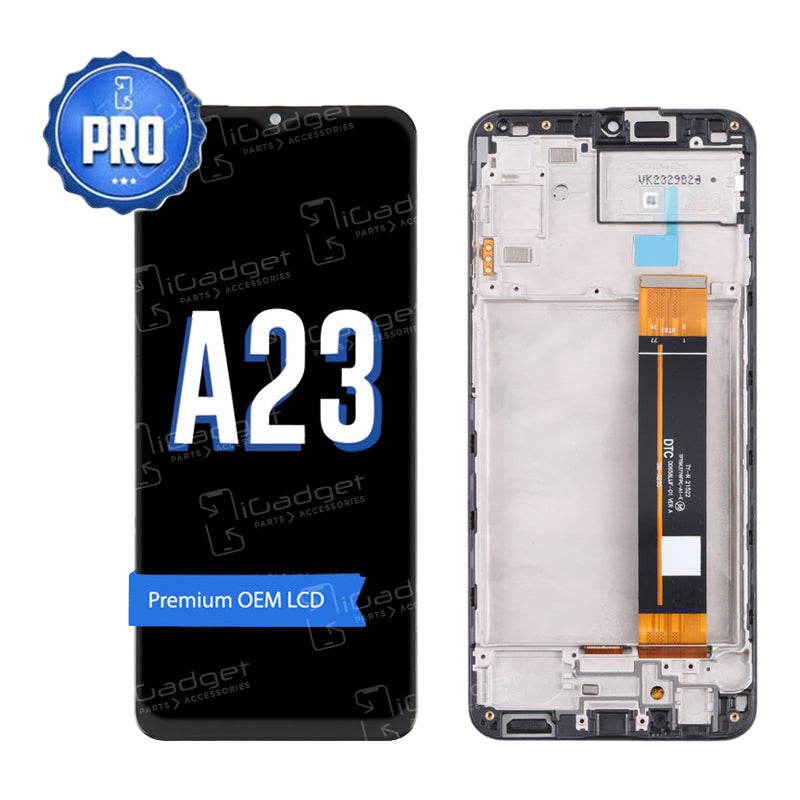 Samsung A23 LCD and Digitiser Replacement with Middle Frame | OEM