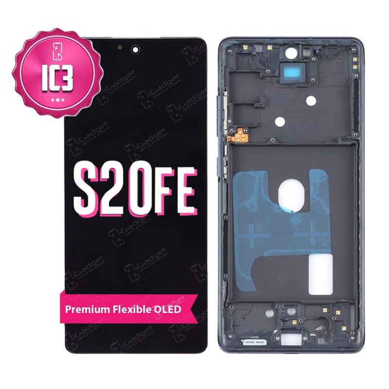 Samsung S20 FE IC3 Screen Replacement with Middle Frame | OLED