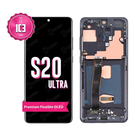 Samsung S20 Ultra IC3 Screen Replacement with Middle Frame | OLED