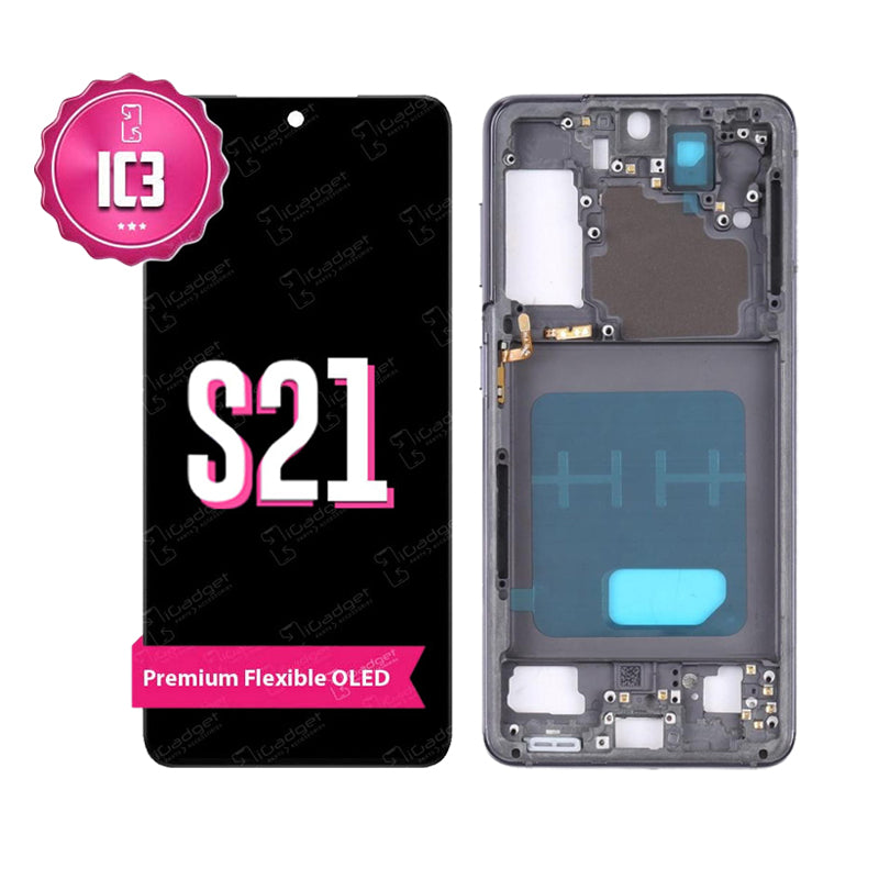 Samsung S21 IC3 Screen Replacement with Middle Frame| OLED