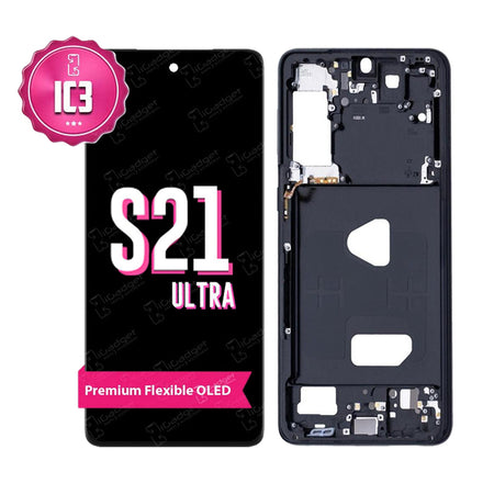 Samsung S21 Ultra IC3 Screen Replacement with Middle Frame | OLED