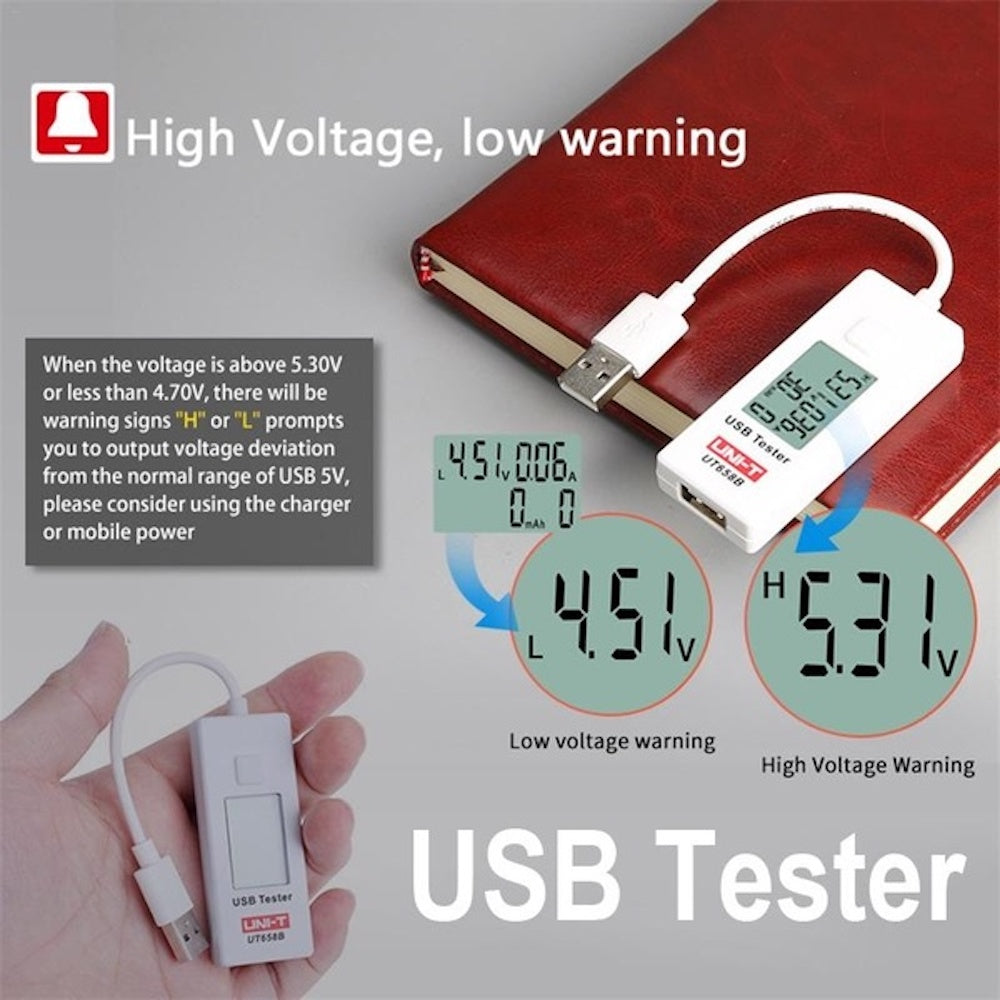 UNI-T UT658B USB Ammeter Charger Tester