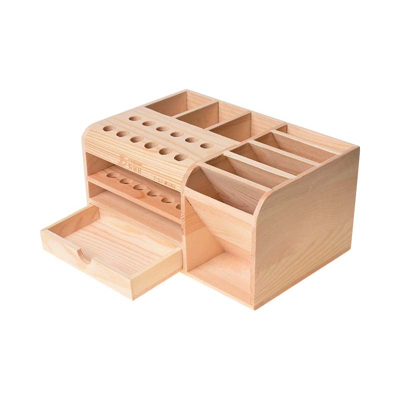 Wooden Multifunction Screwdrivers and Tools Storage Box
