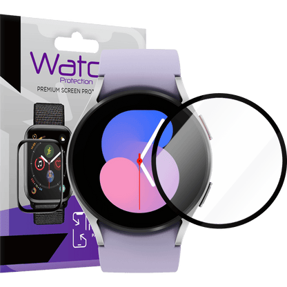 Samsung Watch 44mm Screen Protector | 3D Hybrid Glass Full Coverage (For Series 4/5)