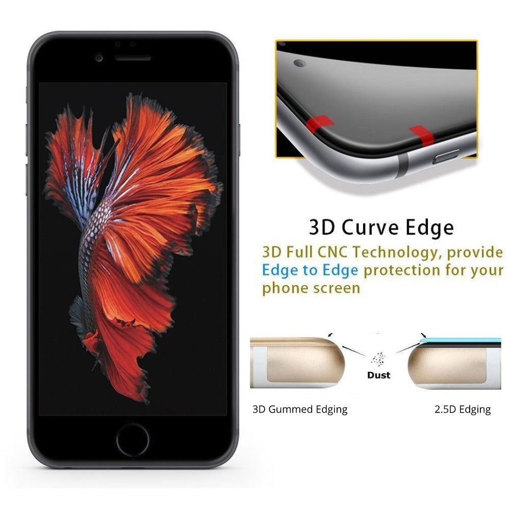 iPhone 6/6s 3D Full Coverage Ultra Clear Glass Screen Protector