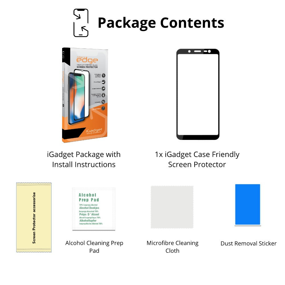 Samsung Galaxy A9 Screen Protector | 3D Full Coverage Ultra Clear Tempered Glass