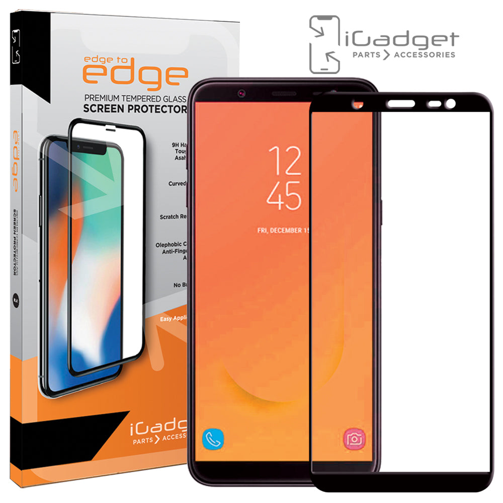 Samsung J8 Screen Protector | 3D Full Coverage Ultra Clear Tempered Glass