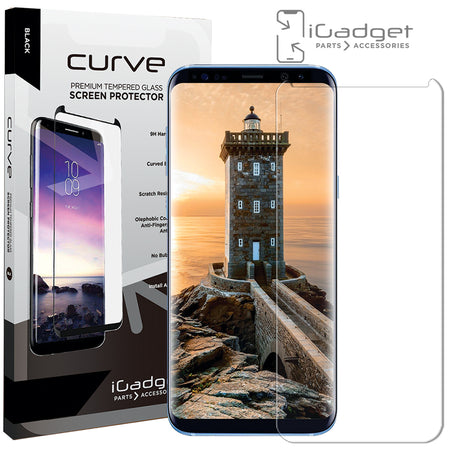 Samsung Galaxy S8 Glass Screen Protector Case Friendly | Full Coverage Glue