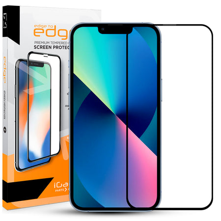 iPhone 13 Mini 3D Gummed Full Coverage Ultra Clear Glass Screen Protector with Mesh cover