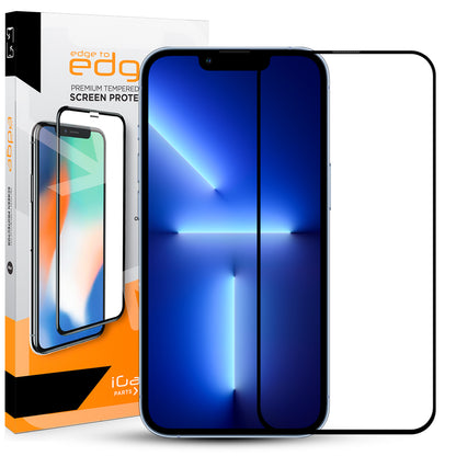 iPhone 13 Pro Max 3D Gummed Full Coverage Ultra Clear Glass Screen Protector with Mesh cover