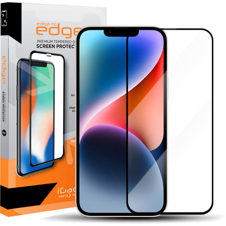 iPhone 13/iPhone 13 Pro/14 Screen Protector Ultra Clear with Mesh cover | Full Coverage Tempered Glass