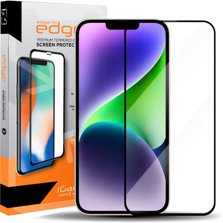 iPhone 13 Pro Max/14 Plus Screen Protector Ultra Clear with Mesh cover | Full Coverage Tempered Glass