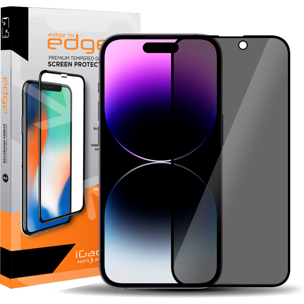iPhone 14 Pro Max Screen Protector Privacy Tint | Full Coverage Tempered Glass