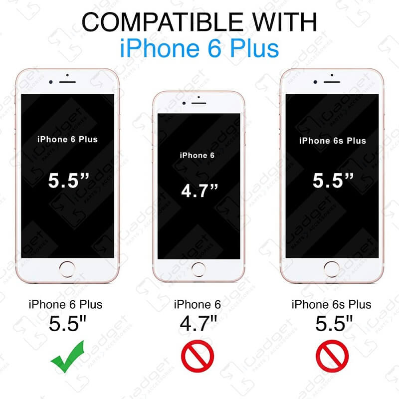 Battery is compatible with iPhone 6 Plus 5.5" not with iPhone 6 4.7" or  iPhone 6s Plus 5.5"