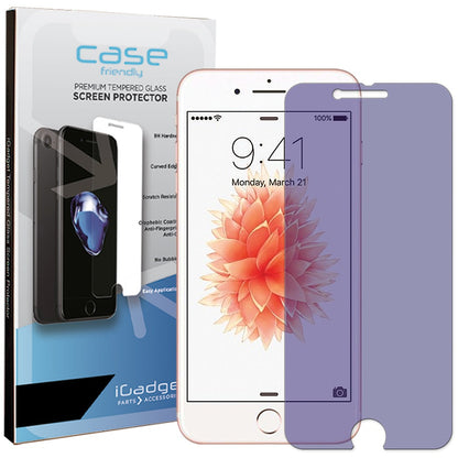 iPhone 7/iPhone 8/iPhone SE 2020/iPhone SE 2022 Glass Screen Protector Blue Light Filter | Case Friendly
