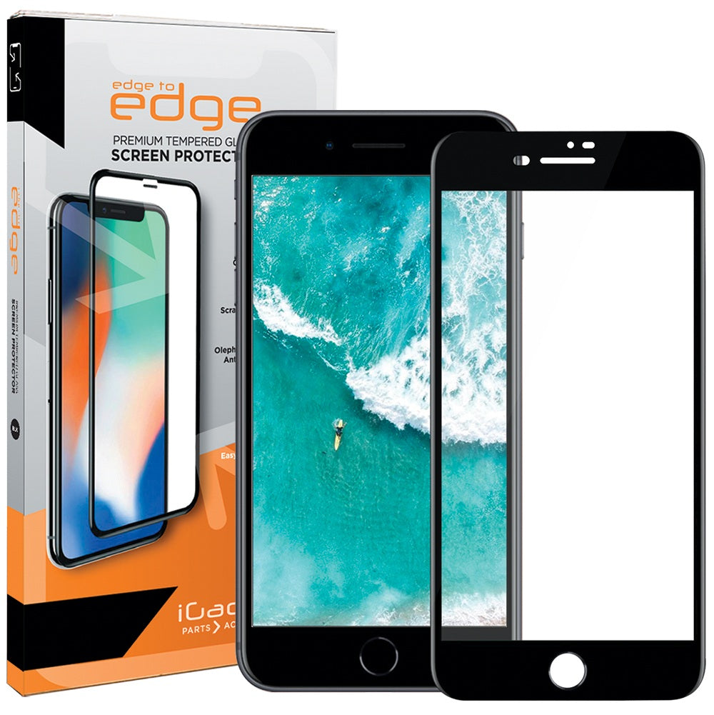 iPhone 7/iPhone 8/iPhone SE 2020/iPhone SE 2022 Glass Screen Protector 3D Gummed Ultra Clear | Full Coverage-Black Border