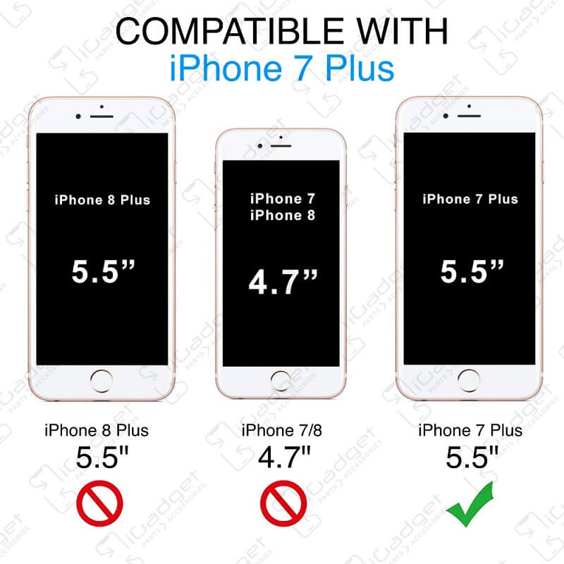 Battery is compatible with iPhone 7 Plus 5.5" not with iPhone 8 Plus 5.5" or  iPhone 7/8 4.7"