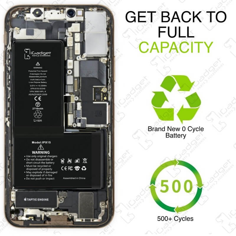 Bateria iPhone XS Max 6.5 Compatible A1921 616-00507 Premium