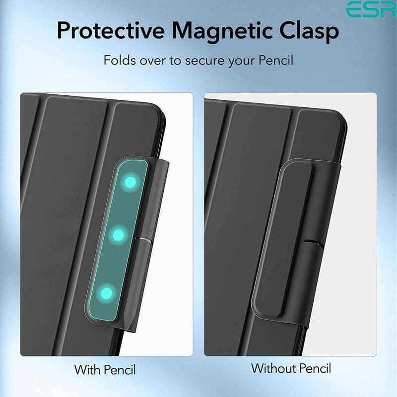 ESR iPad Air 4/5 Case (2020, 2022) | Rebound Magnetic Case with Clasp - Black