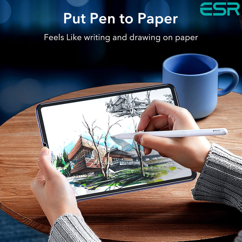 ESR iPad Air 4, iPad Air 5, iPad Pro 11" Gen 1/2/3 Paper-Feel Paperlike Screen Protector
