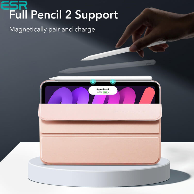 ESR iPad Mini Case (2021) Rebound Magnetic Case with Clasp Rose