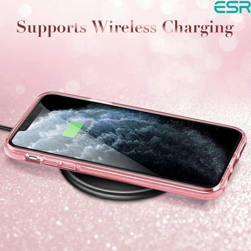 ESR iPhone 11 Case | Make-up Glitter Rose Gold