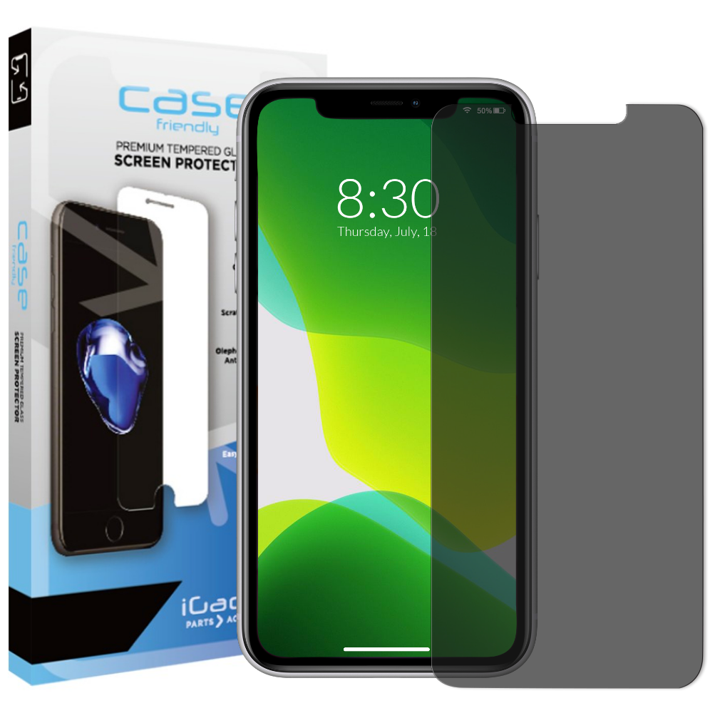 iPhone X/iPhone XS/iPhone 11 Pro Glass Screen Protector Privacy Tint | Case Friendly