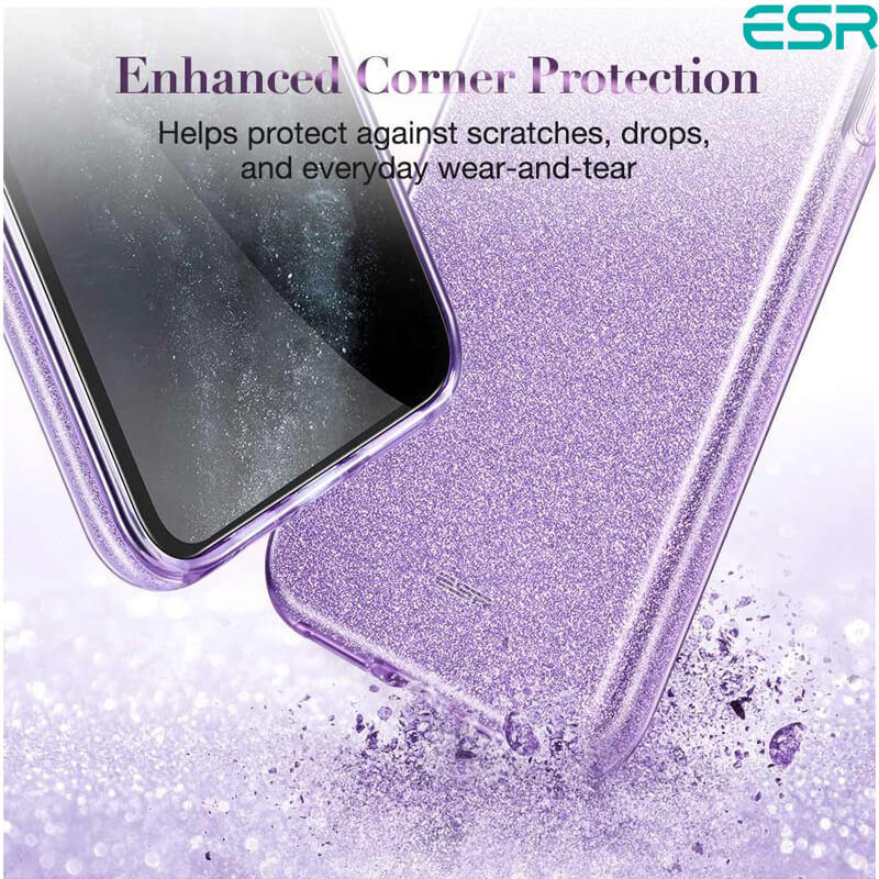 ESR iPhone 11 Pro Case | Make-up Glitter Purple