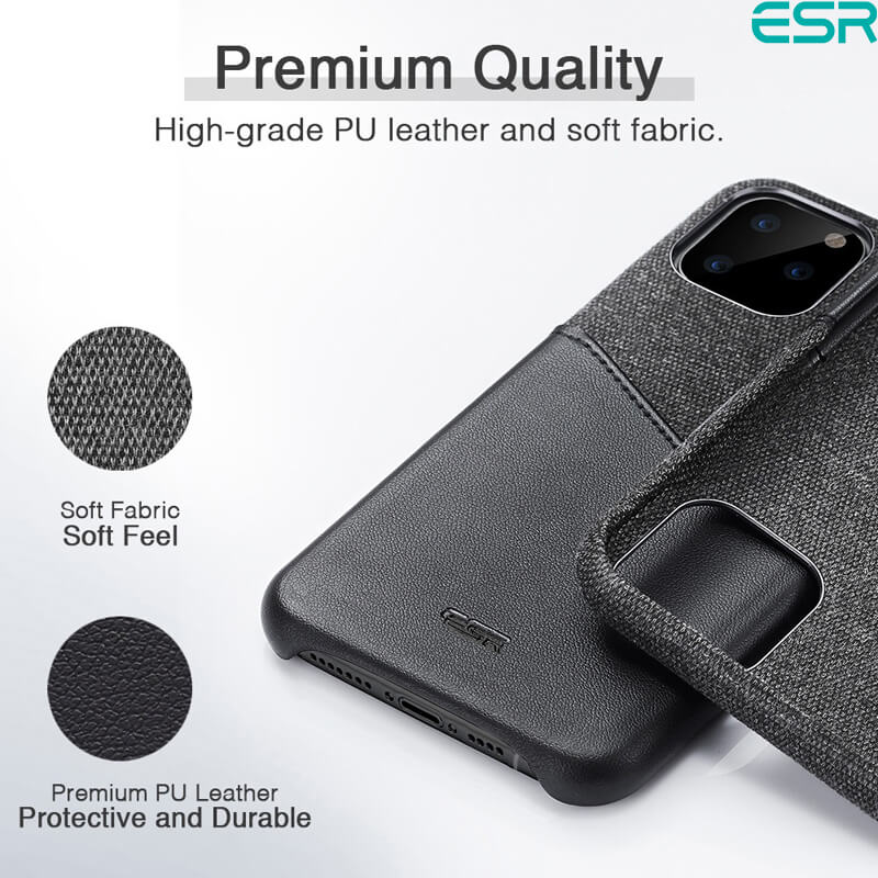 ESR iPhone 11 Pro Max Case | Metro Wallet Black Case