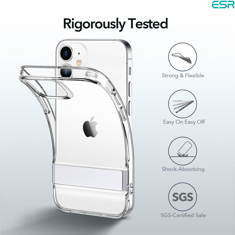 ESR iPhone 12 Mini Case Air Shield Boost with Metal Kickstand