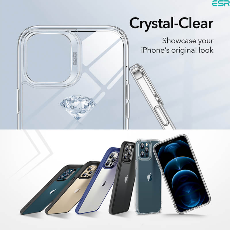 ESR iPhone 12 Pro Max Case | Classic Hybrid Shock-Absorbing Protective Clear