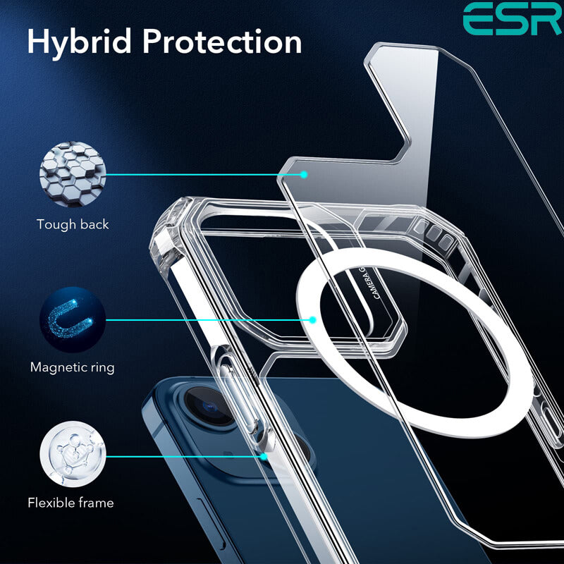 ESR iPhone 14/iPhone 13 Case | Air Armour with MagSafe HaloLock