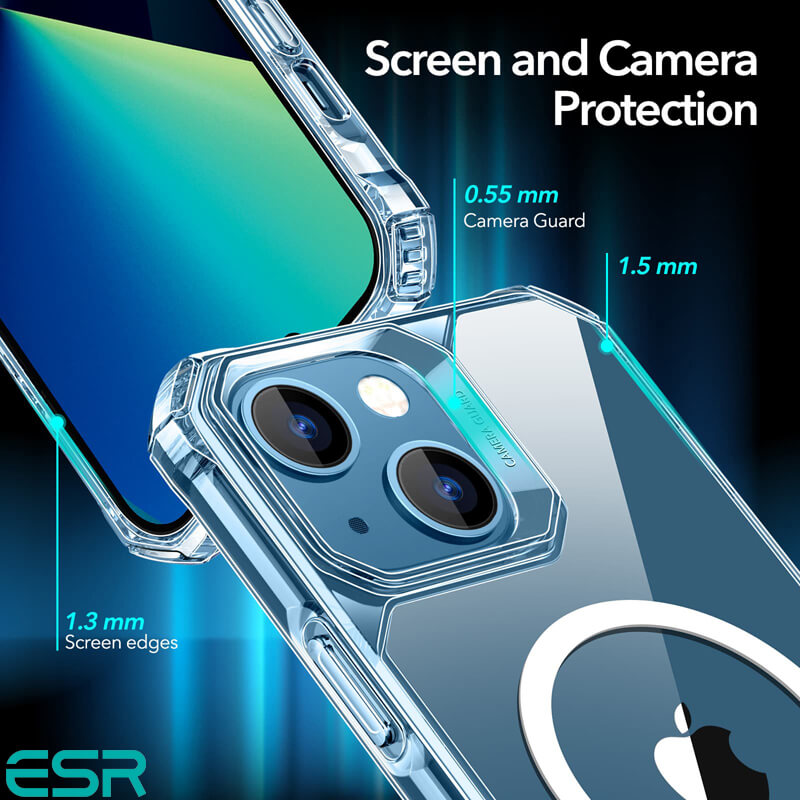 ESR iPhone 14/iPhone 13 Case | Air Armour with MagSafe HaloLock