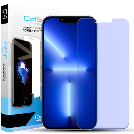 iPhone 13 Mini Glass Screen Protector Blue Light Filter | Case Friendly
