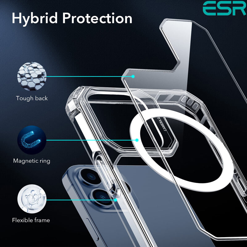 ESR iPhone 13 Pro Max Case | Air Armour with MagSafe HaloLock