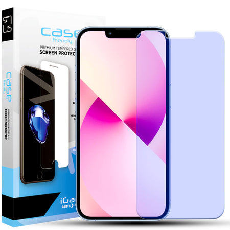 iPhone 13 Pro Max Glass Screen Protector Blue Light Filter | Case Friendly