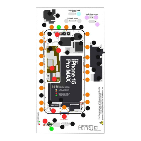 iPhone 15 Pro Max iScrews Holder Mat by Dottorpod