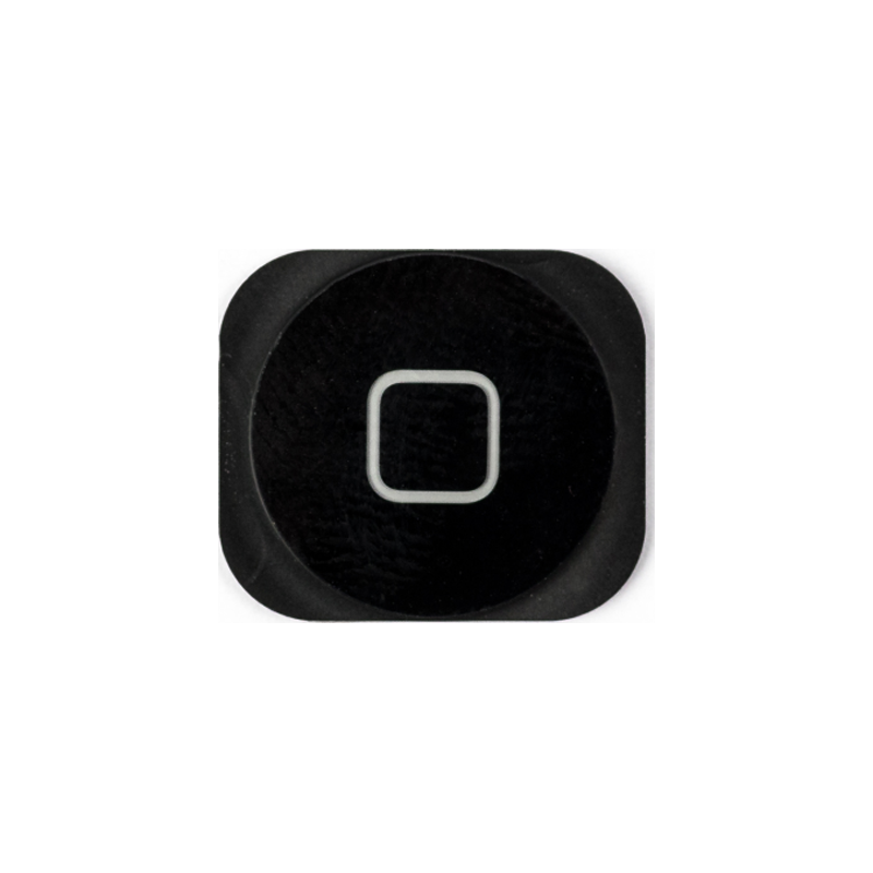 iPhone 5 Black Home Button with Rubber Gasket front