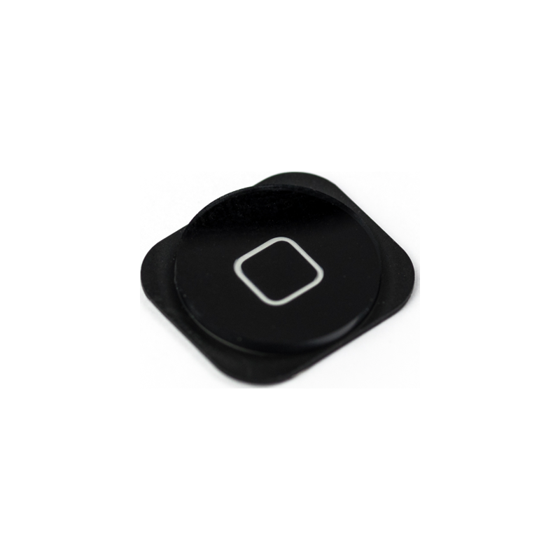 iPhone 5 Black Home Button with Rubber Gasket in slant position