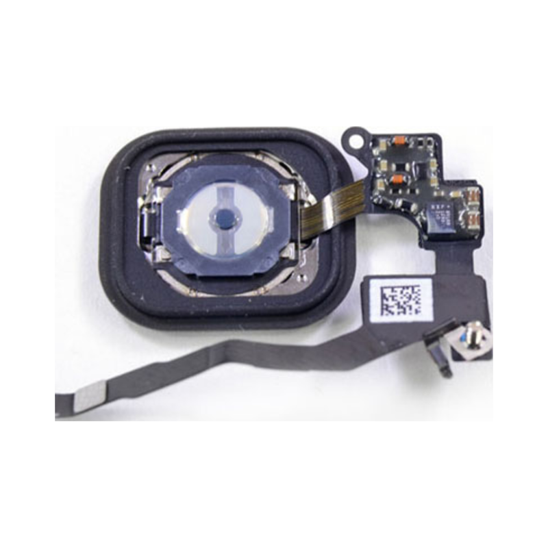 iPhone 5s/SE Black Home Button Complete with Rubber Gasket zoomed