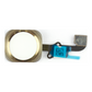 iPhone 6/6 Plus Gold Home Button Complete with Rubber Gasket front
