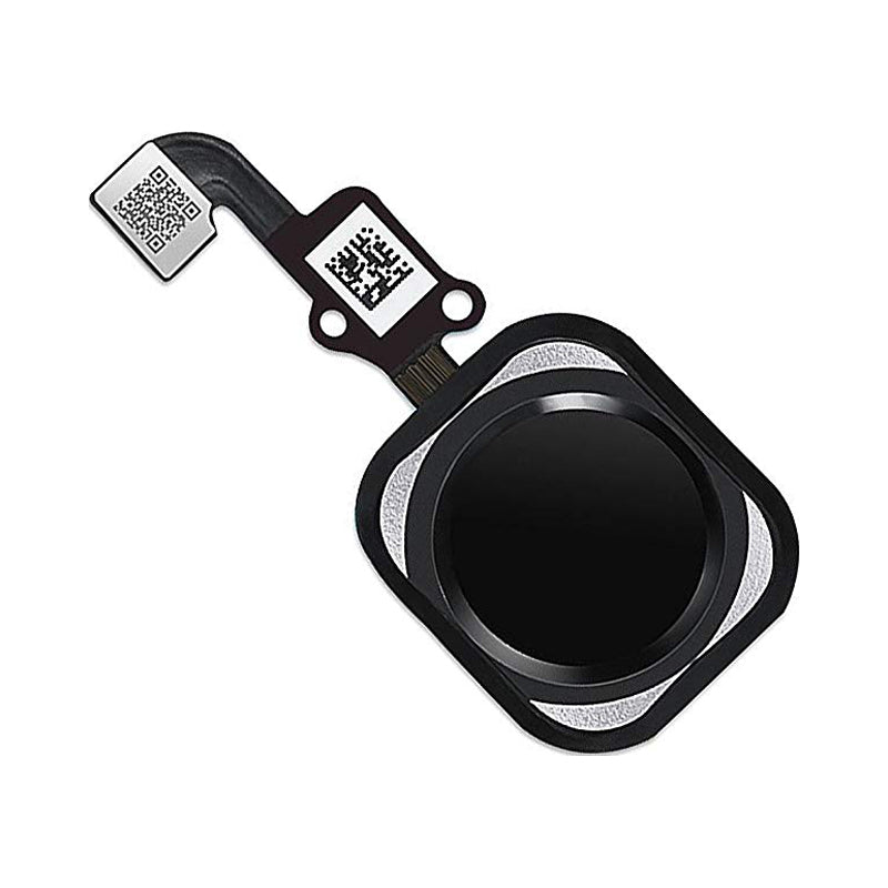 iPhone 6/6 Plus Black Home Button Complete with Rubber Gasket