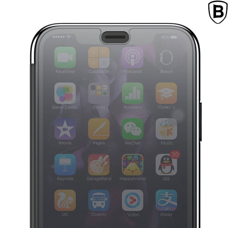 iPhone XS Case | BASEUS Touchable Flip Cover Black