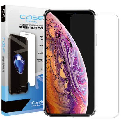 iPhone XS Max Case Friendly Ultra Clear Glass Screen Protector
