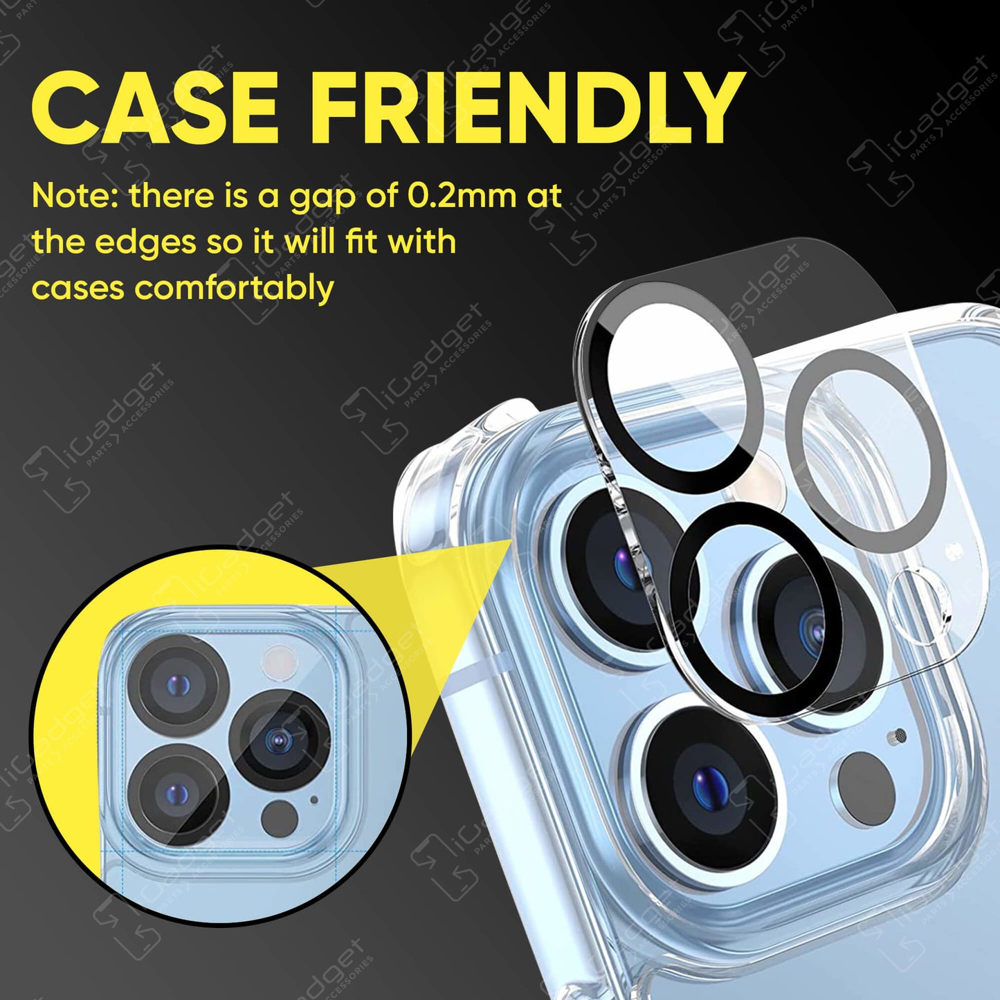 iPhone 14 Pro/iPhone 14 Pro Max Tempered Glass Camera Lens Cover Protector