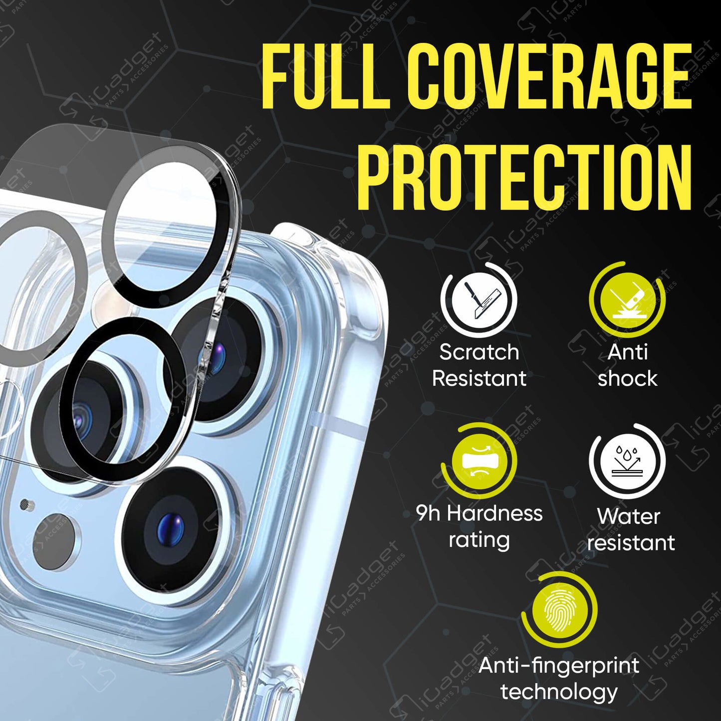 iPhone 11 Pro/iPhone 11 Pro Max Tempered Glass Camera Lens Cover Protector